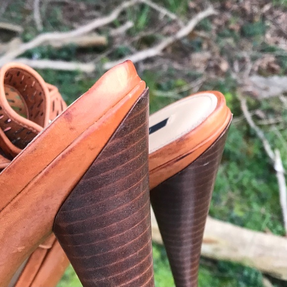 Rachel Zoe Rust Heels Fits Size 10 - Picture 9 of 12